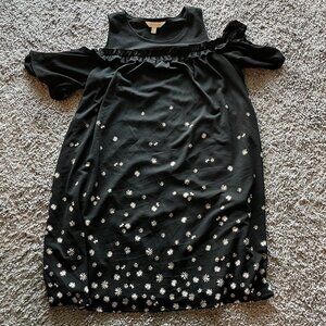 LC Lauren Conrad Cold Shoulder Daisy Print Dress